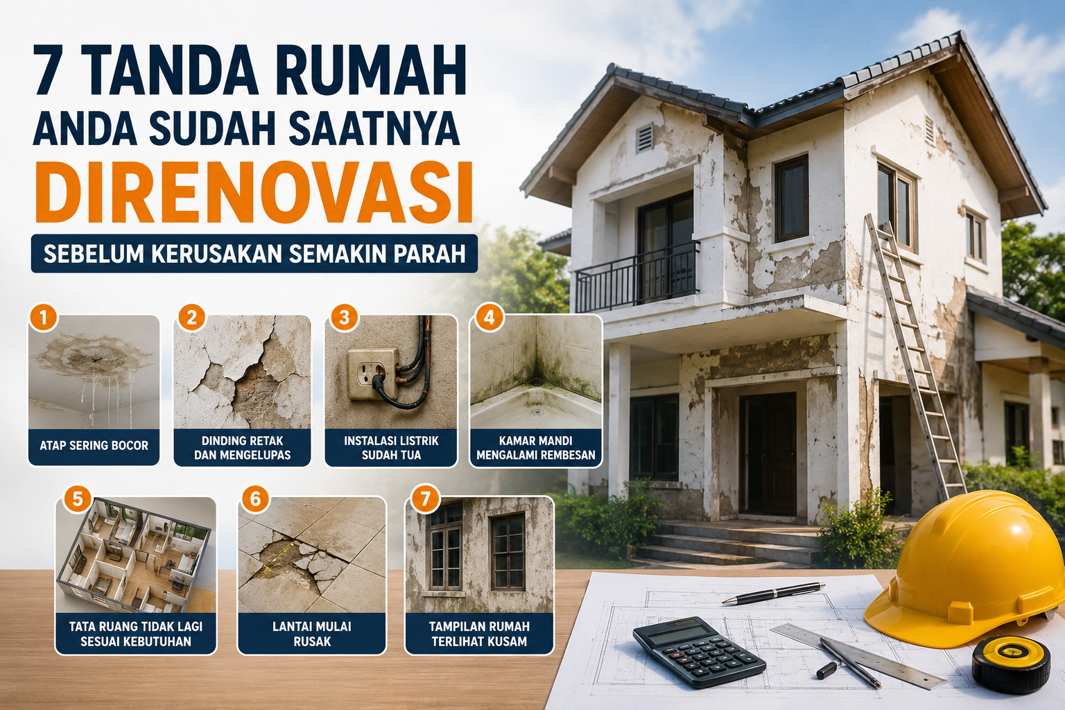 7 tanda rumah saatnya di renovasi